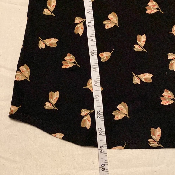 Lucky Brand Floral Bolero Style Three Quarter Sleeve Top - Picture 10 of 12